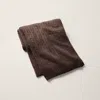 Ralph Lauren Cable Cashmere Throw Blanket In Brown