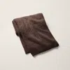 Polo Ralph Lauren Cable Cashmere Throw Blanket In Brown