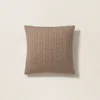 Ralph Lauren Cable Cashmere Throw Pillow In Burgundy