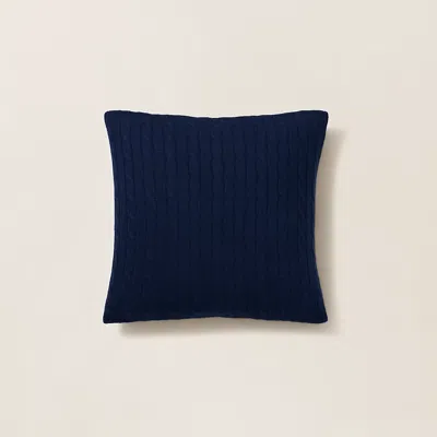 Ralph Lauren Cable Cashmere Throw Pillow In Burgundy