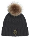 Ralph Lauren Cable Crest Patch Hat In Gray