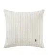 Polo Ralph Lauren Cable Cushion Cover In White