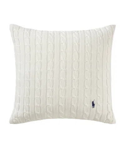 Polo Ralph Lauren Cable Cushion Cover In White