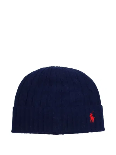 Ralph Lauren Cable-knit Beanie Hat In Blue