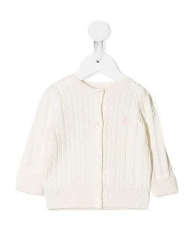 Polo Ralph Lauren Cable-knit Buttoned Cardigan In White