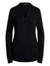 Ralph Lauren Cable-knit Cardigan In Black