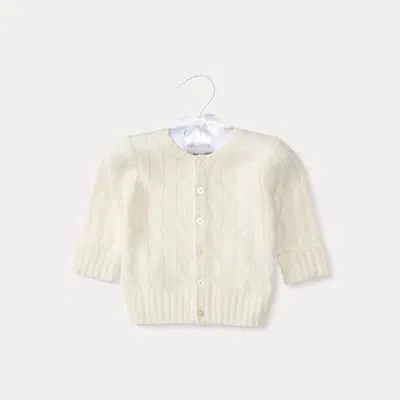 Ralph Lauren Kids' Cable-knit Cashmere Cardigan In Neutral