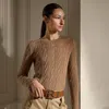 Polo Ralph Lauren Cable-knit Cashmere Crewneck Sweater In Lux Camel
