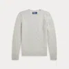 Polo Ralph Lauren Kids' Cable-knit Cashmere Jumper In Grey