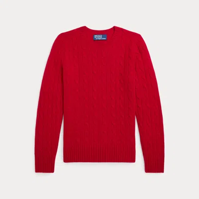 Ralph Lauren Kids' Cable-knit Cashmere Jumper In Grey