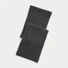 Ralph Lauren Cable-knit Cashmere Scarf In Gray