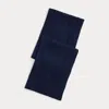 Ralph Lauren Cable-knit Cashmere Scarf In Blue