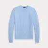 Ralph Lauren Purple Label Cable Stitch Cashmere Crewneck Sweater