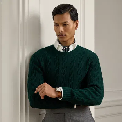 Ralph Lauren Cable-knit Cashmere Sweater In Green