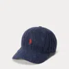 Ralph Lauren Cable-knit Cotton Ball Cap In Blue