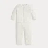 Ralph Lauren Babies'  Cable-knit Cotton Cardigan & Pant Set