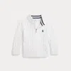 Ralph Lauren Cable-knit Cotton Full-zip Sweater In White