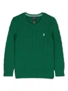 Polo Ralph Lauren Cable-knit Cotton Jumper In Green