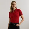 Ralph Lauren Cable-knit Cotton Polo Sweater