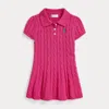 Ralph Lauren Baby Girls Classic Cable Day Dress In Pink