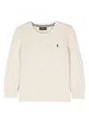 Polo Ralph Lauren Cable-knit Cotton Sweater In Neutrals