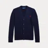 Polo Ralph Lauren Kids' Cable-knit Cotton V-neck Cardigan In Navy