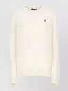 Ralph Lauren Cable Knit Crewneck Sweater In Neutral