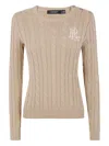 Ralph Lauren Cable-knit Jumper In Neutral