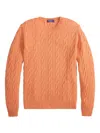 Ralph Lauren Cable-knit Long-sleeve Sweater In Pink