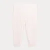 Polo Ralph Lauren Cable-knit Cashmere Leggings In Delicate Pink