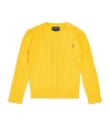 RALPH LAUREN CABLE-KNIT POLO PONY SWEATER (6-14 YEARS)