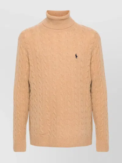 RALPH LAUREN CABLE KNIT ROLL NECK SWEATER