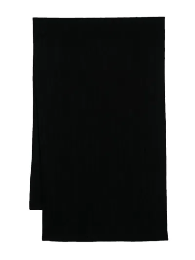 Polo Ralph Lauren Cable-knit Scarf In Black