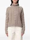 Ralph Lauren Cable-knit Sweater In Neutral