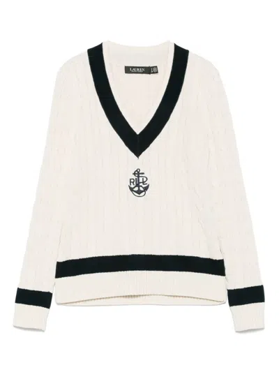 Ralph Lauren Cable-knit Sweater In Cream