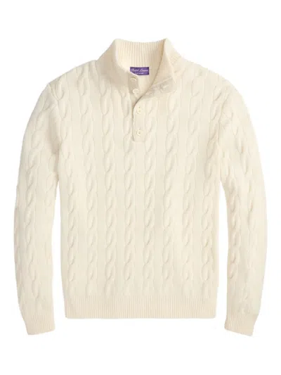 Ralph Lauren Cable-knit Sweater In White