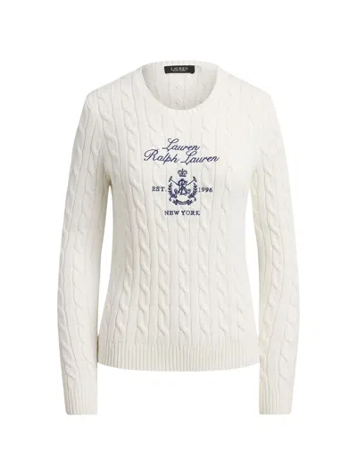 Ralph Lauren Cable-knit Sweater In White