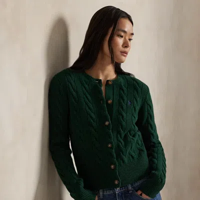Ralph Lauren Cable-knit Wool-cashmere Cardigan