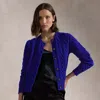 Polo Ralph Lauren Cable-knit Wool-cashmere Cardigan In Heritage Royal