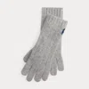 Ralph Lauren Cable-knit Wool-cashmere Gloves In Gray