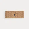 Ralph Lauren Cable-knit Wool-cashmere Headband In Brown