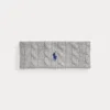 Ralph Lauren Cable-knit Wool-cashmere Headband In Gray
