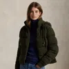 Ralph Lauren Cable-knit Wool-cashmere Quilted Jacket In Green