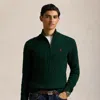 Polo Ralph Lauren Cable-knit Wool-cashmere Sweater In Moss Agate