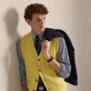 Ralph Lauren Cable-knit Wool-cashmere Sweater Vest In Yellow