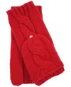 Ralph Lauren Cable Pop-top Glove In Red