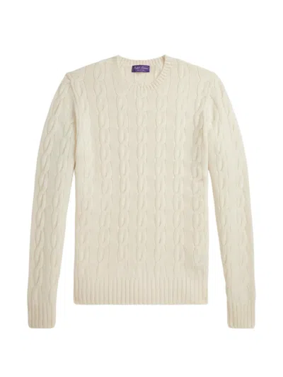 Ralph Lauren Cable-knit Cashmere Sweater In Neutral