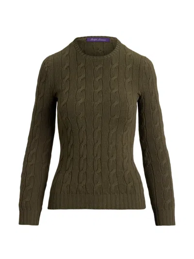 Ralph Lauren Cable-knit Cashmere Sweater In Green
