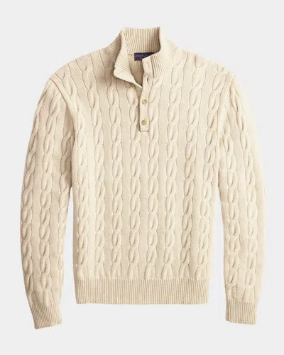 Ralph Lauren Cable-knit Cashmere Sweater In Neutral