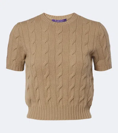 Ralph Lauren Cable-knit Cashmere Sweater In Green